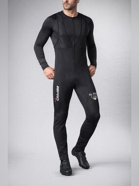 De Marchi Pro EVO Cycling Bib Tights XXL Black Thermal Italy